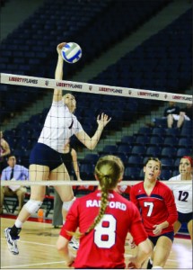 COMEBACK— Kendle Rollins (1) helped lead the rally for Liberty. Photo credit: Ruth Bibby