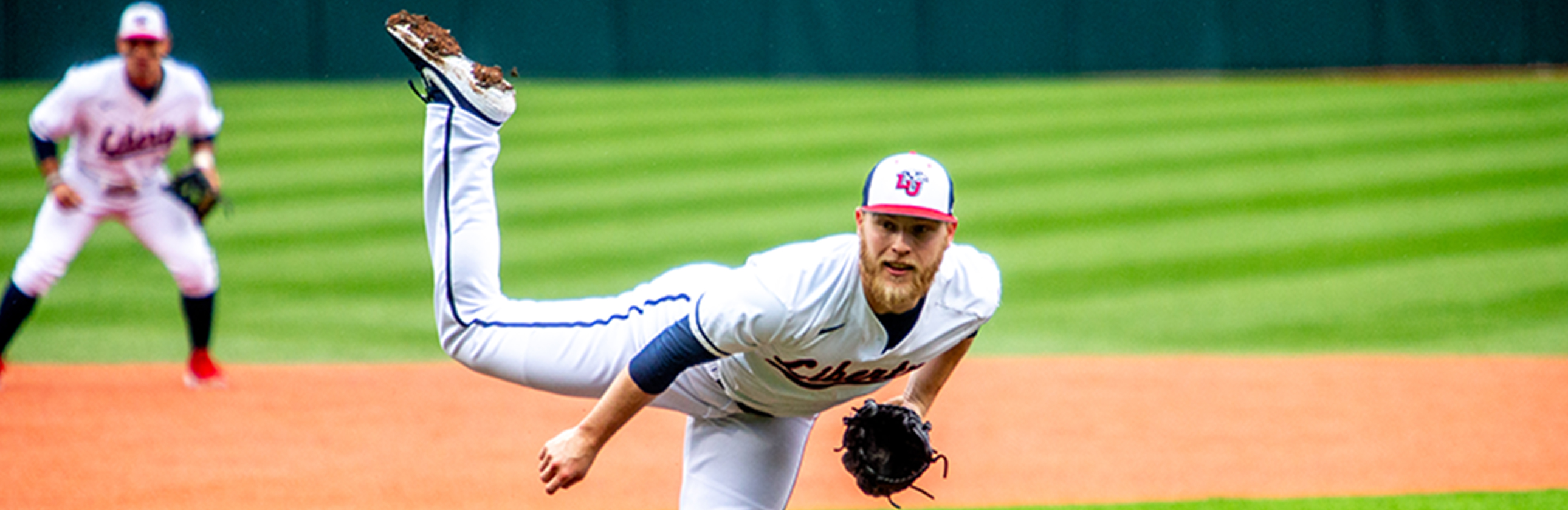 Liberty Flames Baseball team endures difficult conditions to defeat