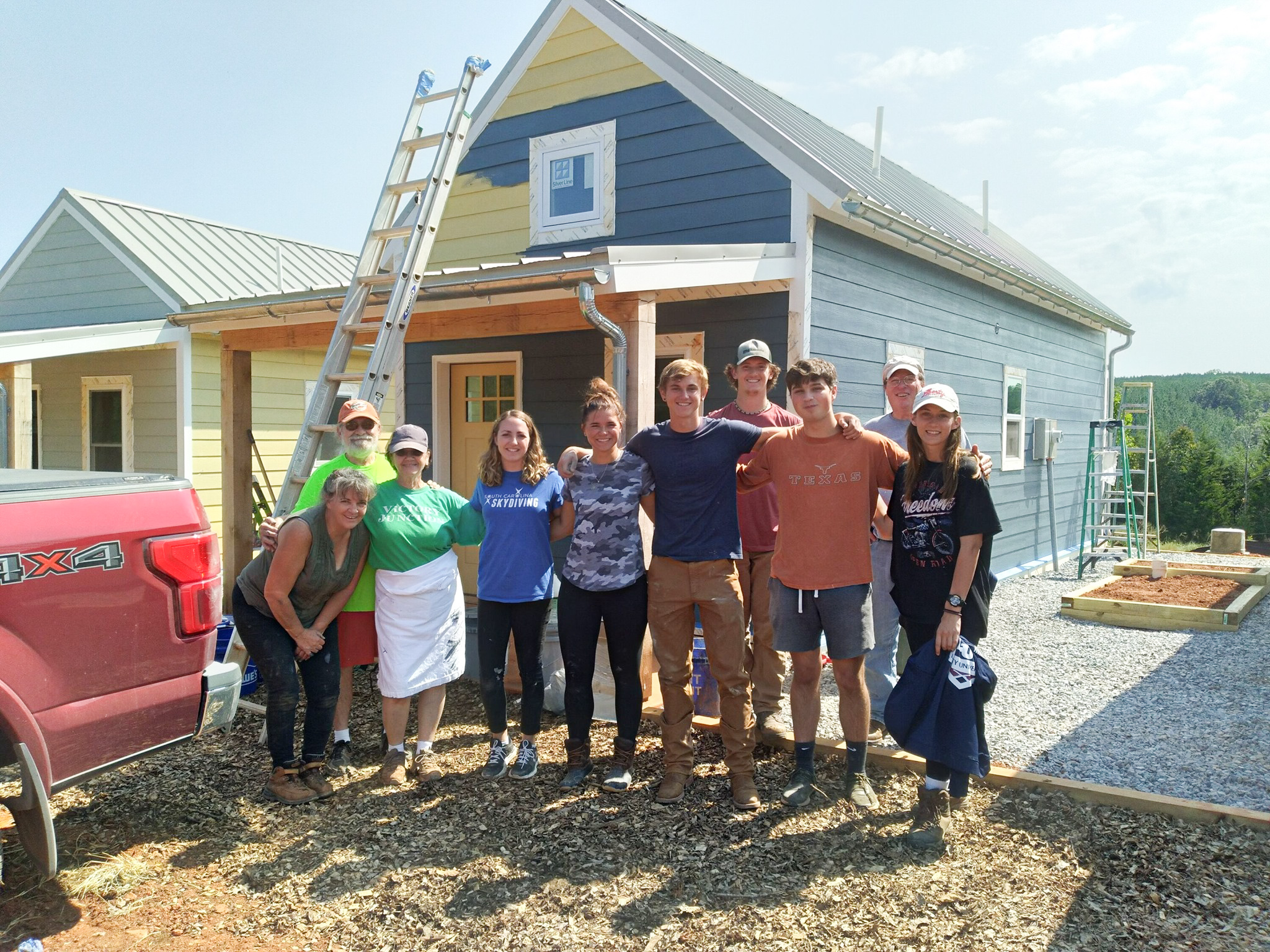 volunteers building tiny homes – The Liberty Champion