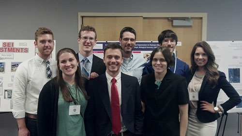 A Liberty University research team at the VAS.