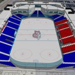 LaHaye Ice Center renovation, internal rendering.