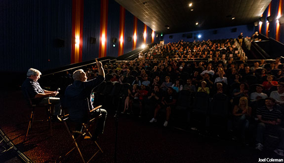 packed movie theater