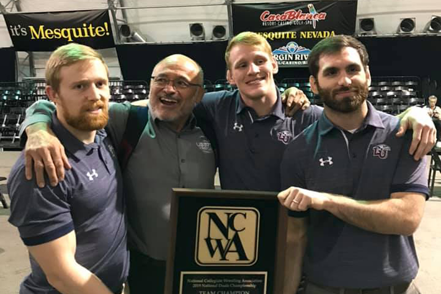 LU wrestlers first team ever to defend NCWA National Duals title