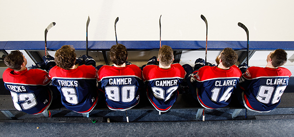 For Flames hockey player, working with young campers brings back memories »  Liberty News