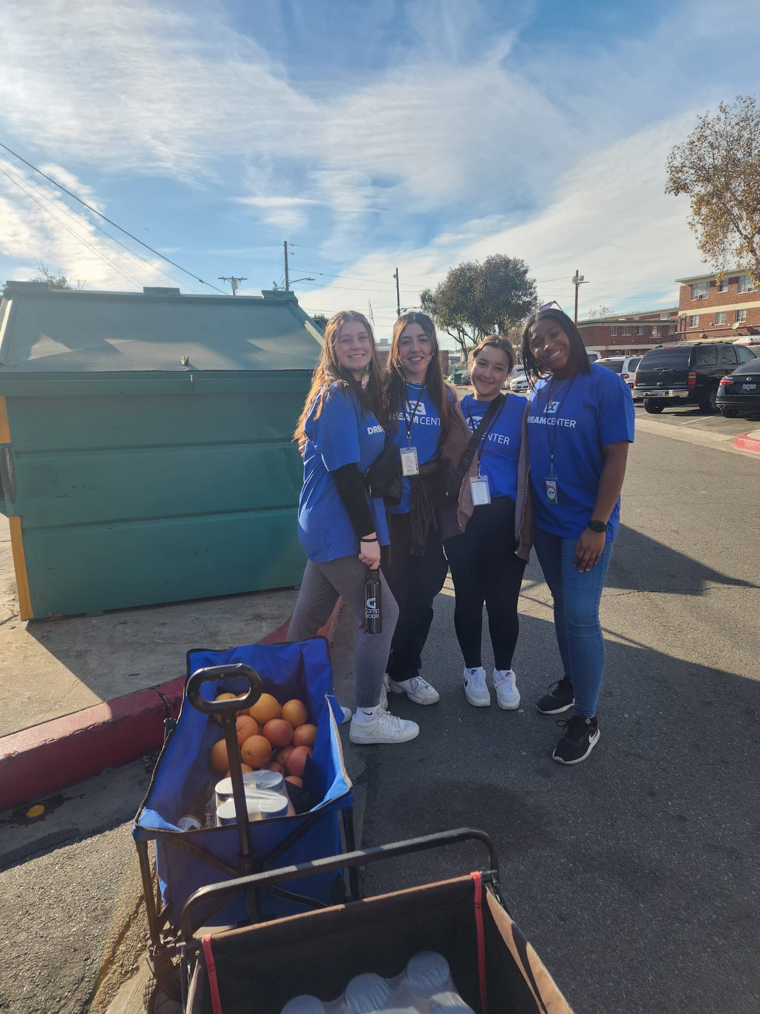 Students donated food to low-income neighborhoods throughout the week.