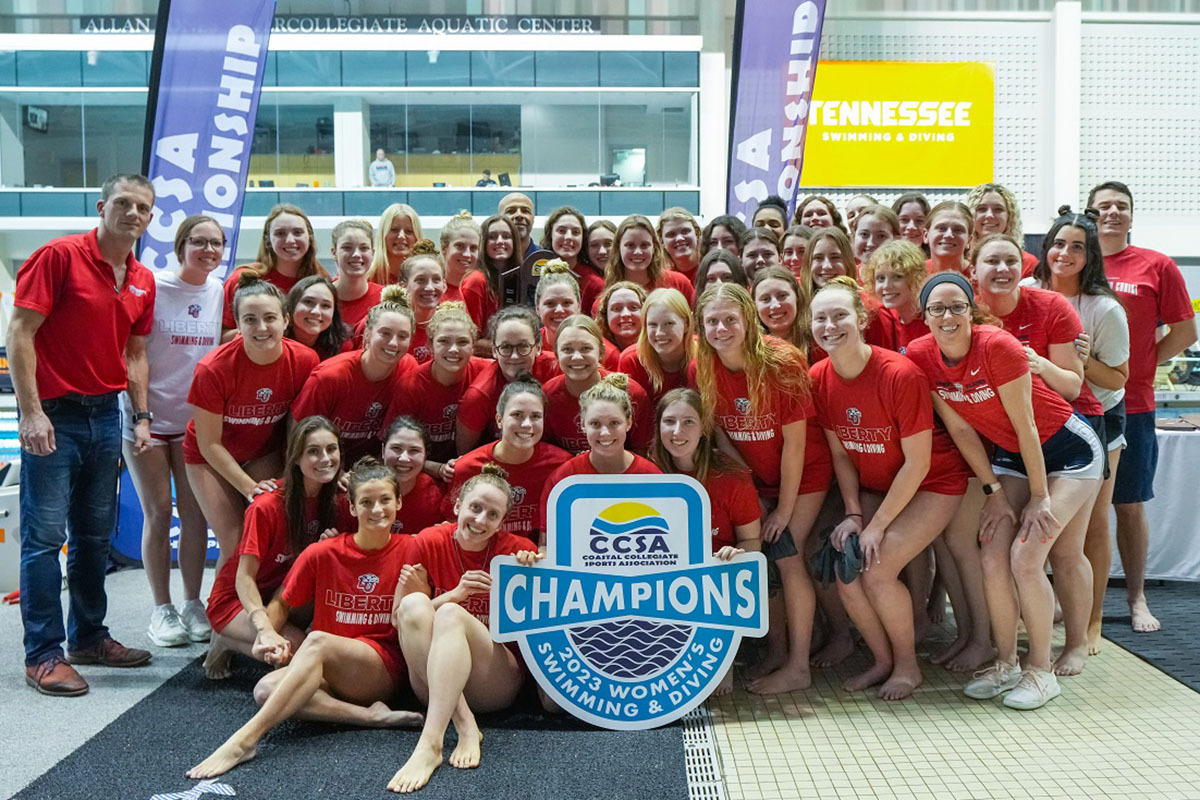 Lady Flames swim and dive to fifth CCSA Championship title in a row