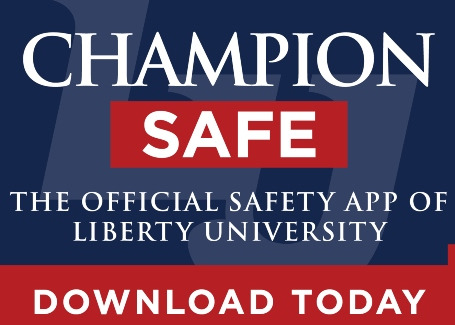 Download Champion Safe: The official safety app of Liberty University